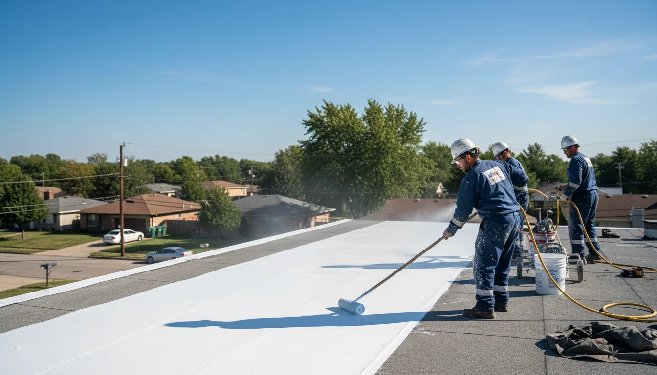 Commercial roof coating in Peru, VT near me